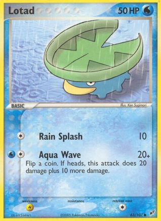 Lotad 063/107 - Deoxys Reverse Holofoil - Common