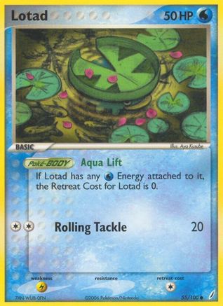 Lotad - 055/100 - Crystal Guardians Reverse Holofoil