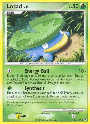 Lotad 081/127 - Platinum Reverse Holofoil - Common