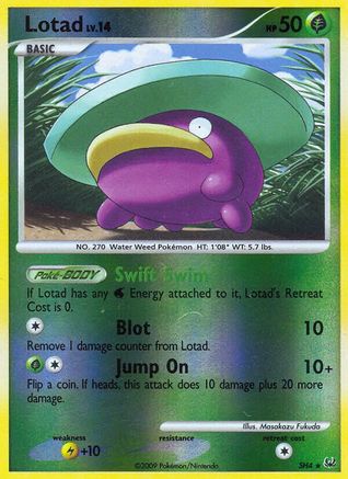 Lotad (Shiny) SH4 - Platinum Reverse Holofoil - Shiny Holo Rare