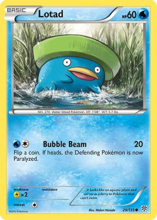 Lotad (29/135) - Plasma Storm Reverse Holofoil - Common