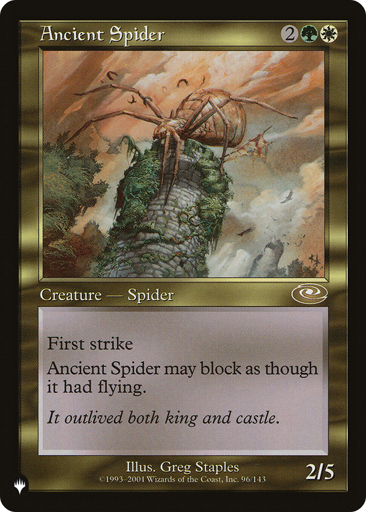 Ancient Spider (PLST-PLS-96) - The List