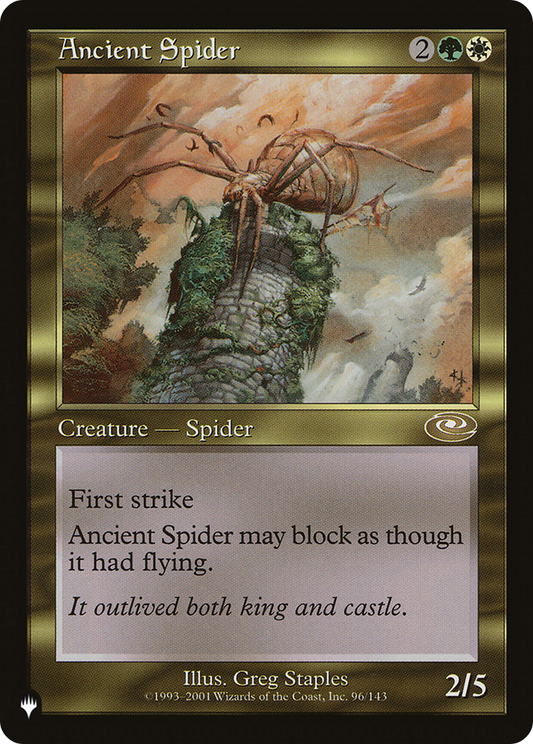Ancient Spider (PLST-PLS-96) - The List