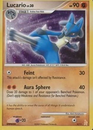 Lucario (3) - DP Trainer Kit Manaphy & Lucario Holofoil - Common