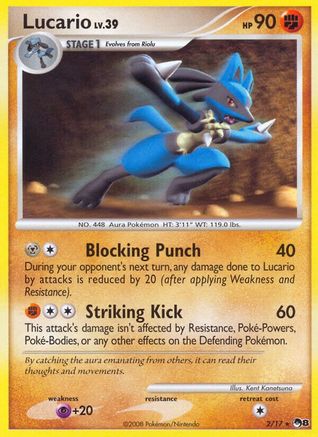 Lucario - 002/017 - POP Series 8 Holofoil