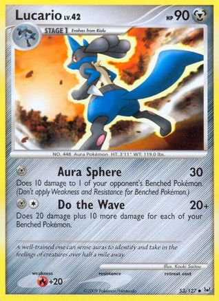 Lucario 053 - Platinum Reverse Holofoil - Uncommon