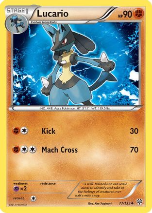 Lucario (77/135) - Plasma Storm  - Uncommon