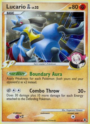 Lucario GL - 008/111 - Rising Rivals Reverse Holofoil
