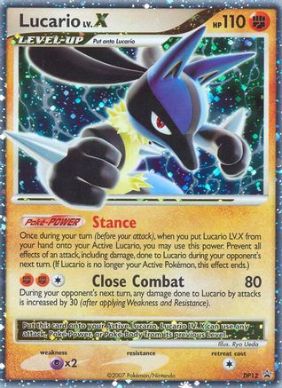 Lucario LV.X DP12/56 - DP Black Star Promos Holofoil