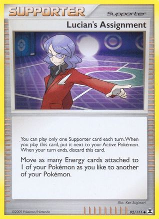 Lucian's Assignment (92/111) - Rising Rivals Reverse Holofoil - Uncommon