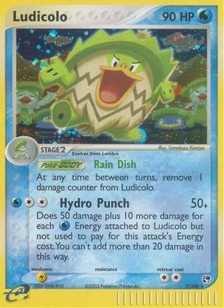 Ludicolo 007 - Sandstorm Reverse Holofoil - Holo Rare