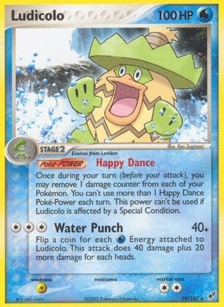 Ludicolo 019/107 - Deoxys Reverse Holofoil - Rare