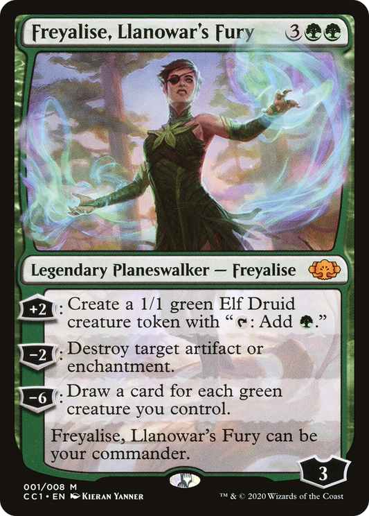 Freyalise, Llanowar's Fury (CC1-001) - Commander Collection: Green