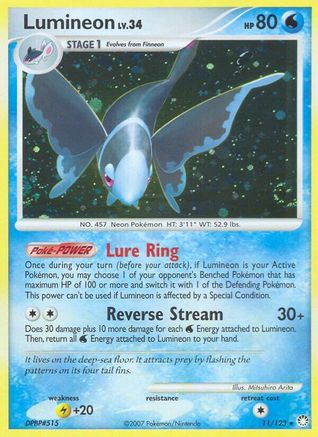 Lumineon 11/123 - Mysterious Treasures Holofoil