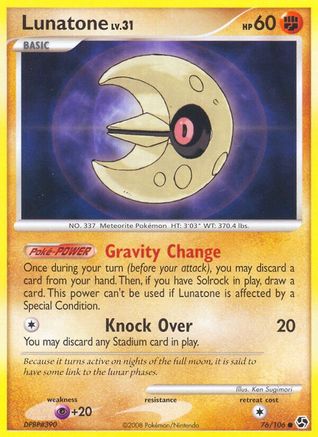 Lunatone (76/106) - Great Encounters  - Common