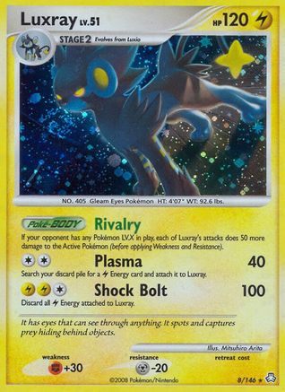 Luxray (8/146) - Legends Awakened Reverse Holofoil - Holo Rare