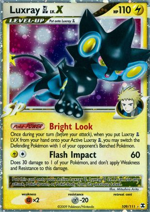 Luxray GL Lv.X - 109/111 - Rising Rivals Holofoil