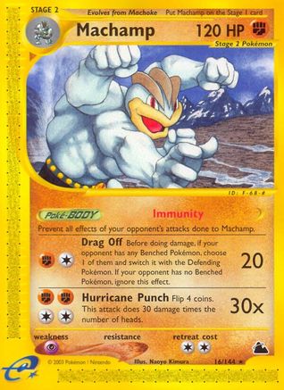Machamp (16) 016 - Skyridge Reverse Holofoil - Rare