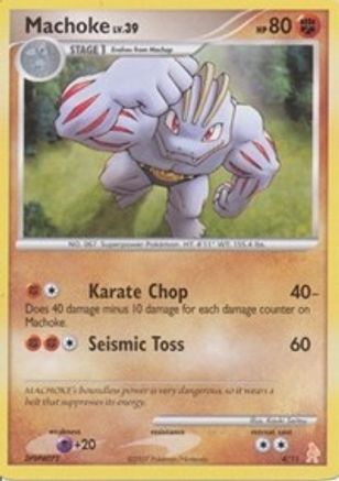 Machoke (4) - DP Trainer Kit Manaphy & Lucario  - Common