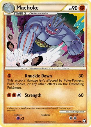 Machoke - 040/102 - Triumphant Reverse Holofoil