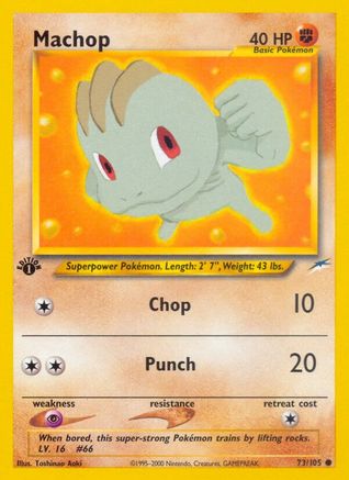 Machop 73/105 - Neo Destiny 1st Edition