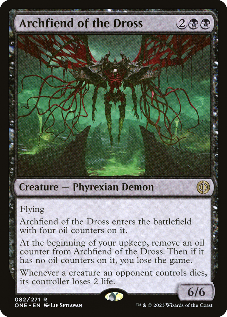 Archfiend of the Dross (ONE-082) - Phyrexia: All Will Be One Foil