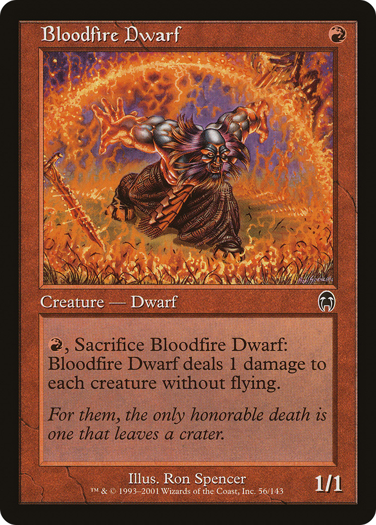 Bloodfire Dwarf (APC-056) - Apocalypse Foil