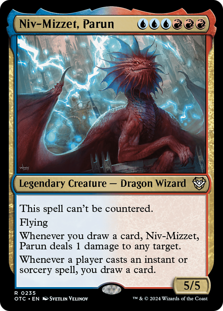 Niv-Mizzet, Parun (OTC-235) - Outlaws of Thunder Junction Commander