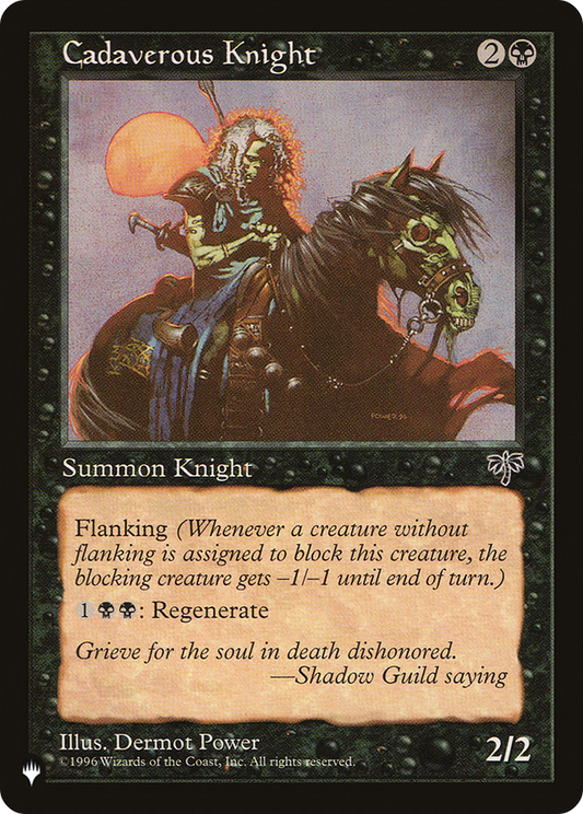 Cadaverous Knight (LIST-MIR-110) - The List
