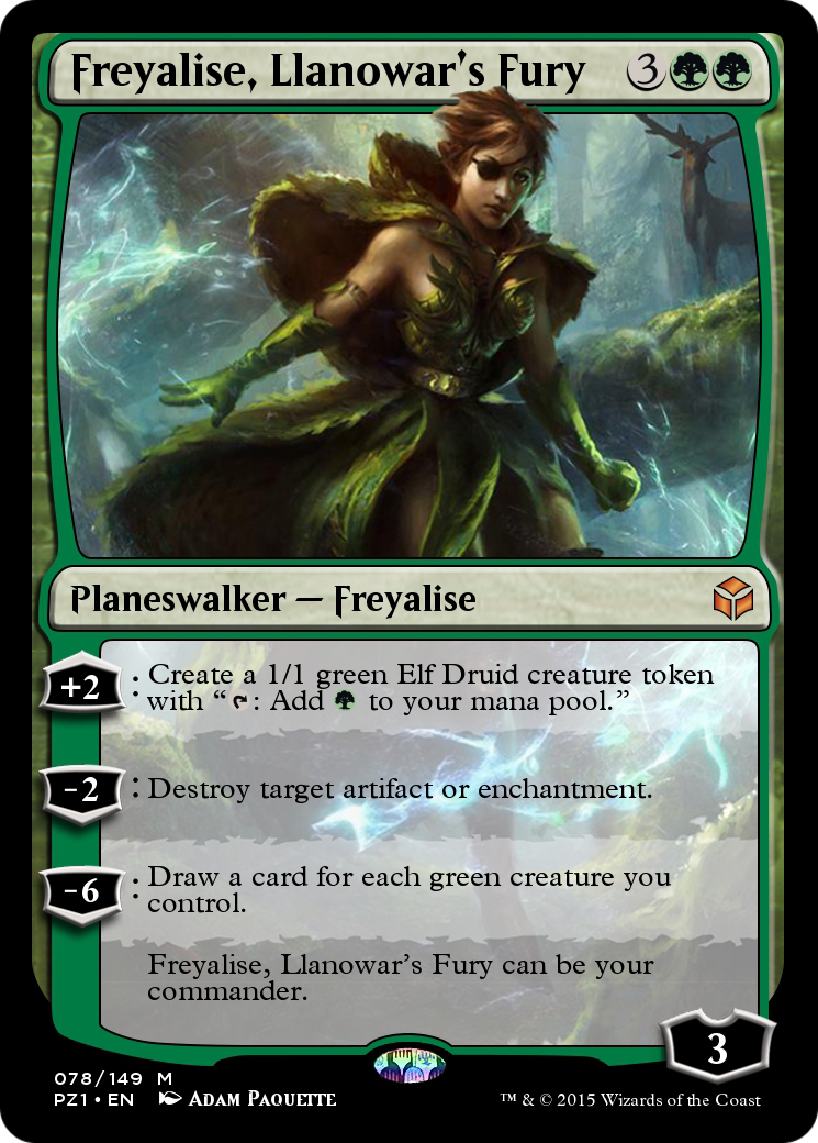 Freyalise, Llanowar's Fury (PZ1-078) - Legendary Cube Prize Pack