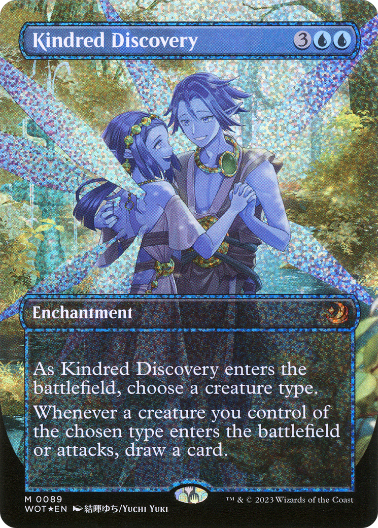 Kindred Discovery (WOT-089) - Wilds of Eldraine: Enchanting Tales (Borderless) Foil