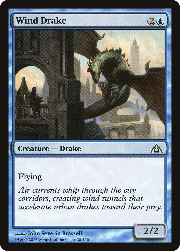 Wind Drake (DGM-020) - Dragon's Maze Foil