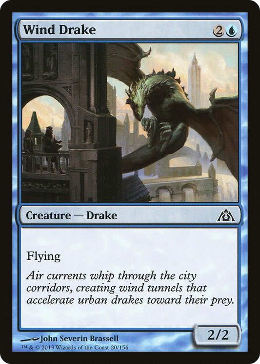 Wind Drake (DGM-020) - Dragon's Maze Foil