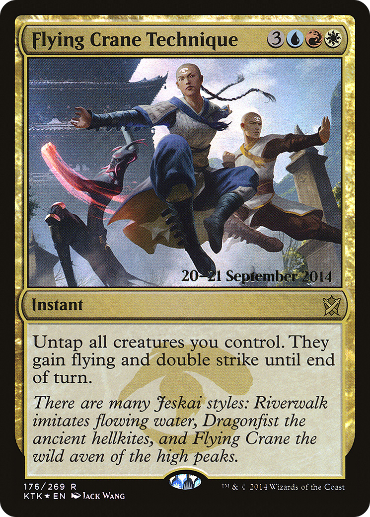 Flying Crane Technique (PRE-176S) - Khans of Tarkir Promos (Prerelease) Foil