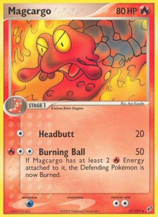 Magcargo 037/107 - Deoxys Normal - Uncommon
