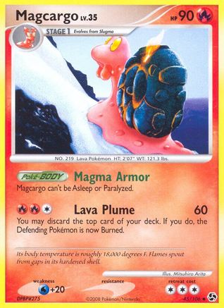 Magcargo (45/106) - Great Encounters Reverse Holofoil - Uncommon