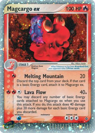 Magcargo ex 095 - Dragon Holofoil - Ultra Rare