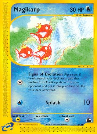 Magikarp 075 - Skyridge Reverse Holofoil - Common