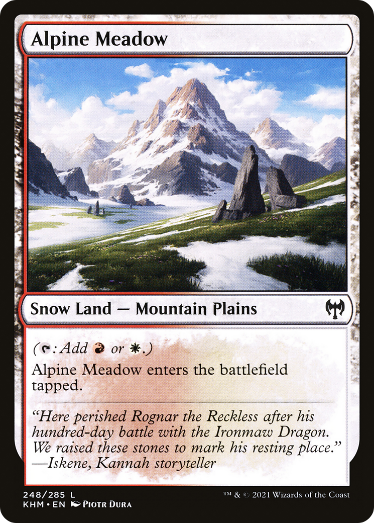 Alpine Meadow  (KHM-248) - Kaldheim: (snow)