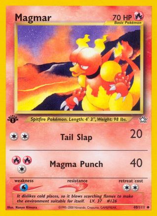 Magmar 040/111 - Neo Genesis 1st Edition - Uncommon