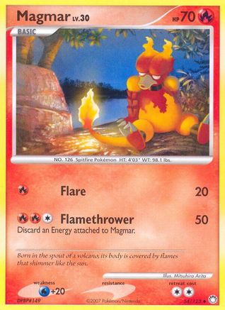 Magmar (54/123) - Mysterious Treasures  - Uncommon