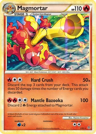 Magmortar - 002/95 - Unleashed Reverse Holofoil