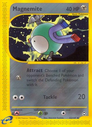 Magnemite (52) 052 - Aquapolis Reverse Holofoil - Uncommon