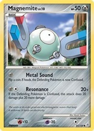 Magnemite (87/130) - Diamond and Pearl Reverse Holofoil - Common