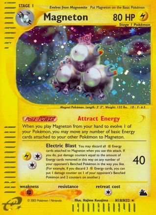 Magneton (H18) H18 - Skyridge Holofoil - Holo Rare