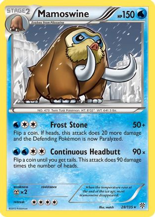 Mamoswine (28/135) - Plasma Storm  - Rare