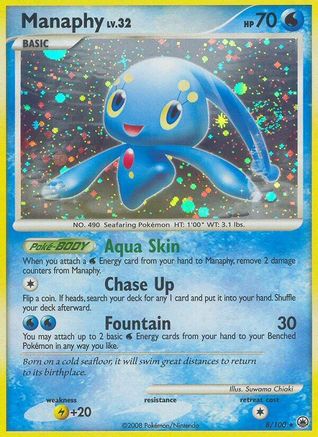 Manaphy (8/100) - Majestic Dawn Reverse Holofoil - Holo Rare