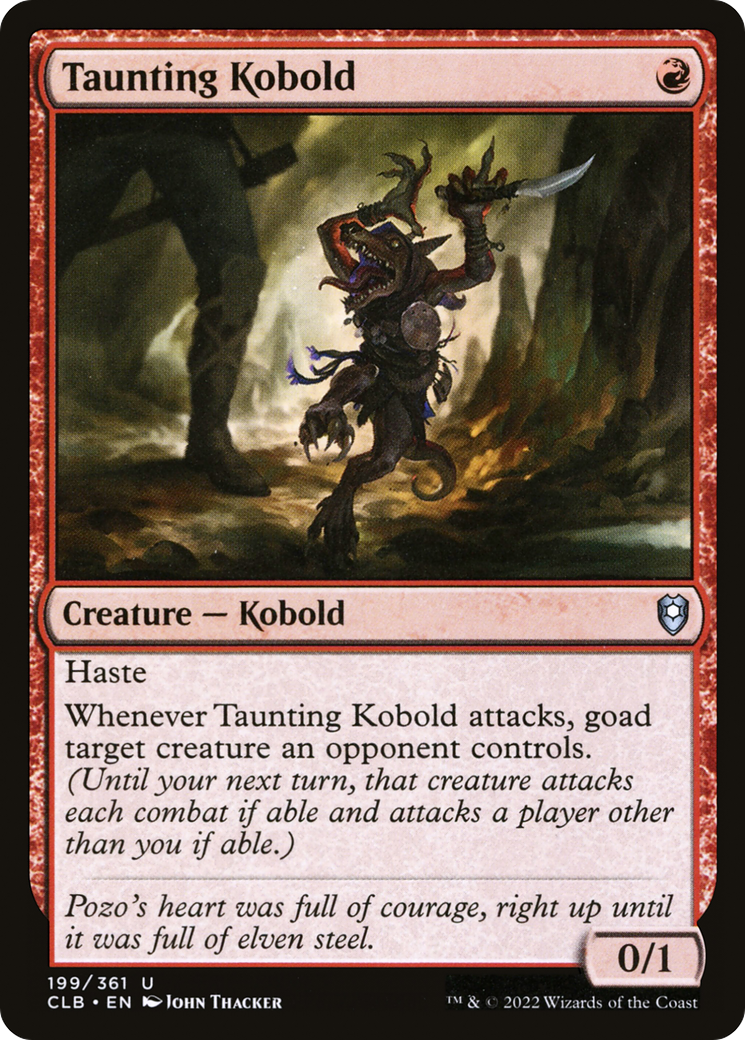 Taunting Kobold (CLB-199) - Commander Legends: Battle for Baldur's Gate