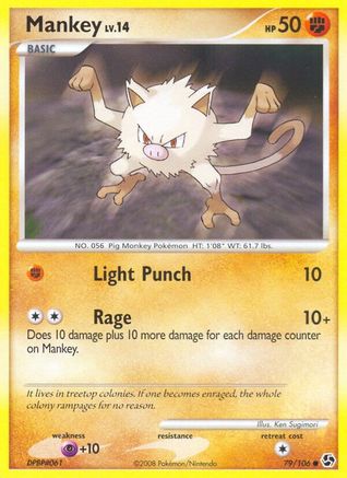 Mankey (79/106) - Great Encounters Reverse Holofoil - Common