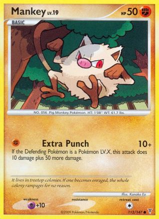 Mankey (112/147) - Supreme Victors  - Common
